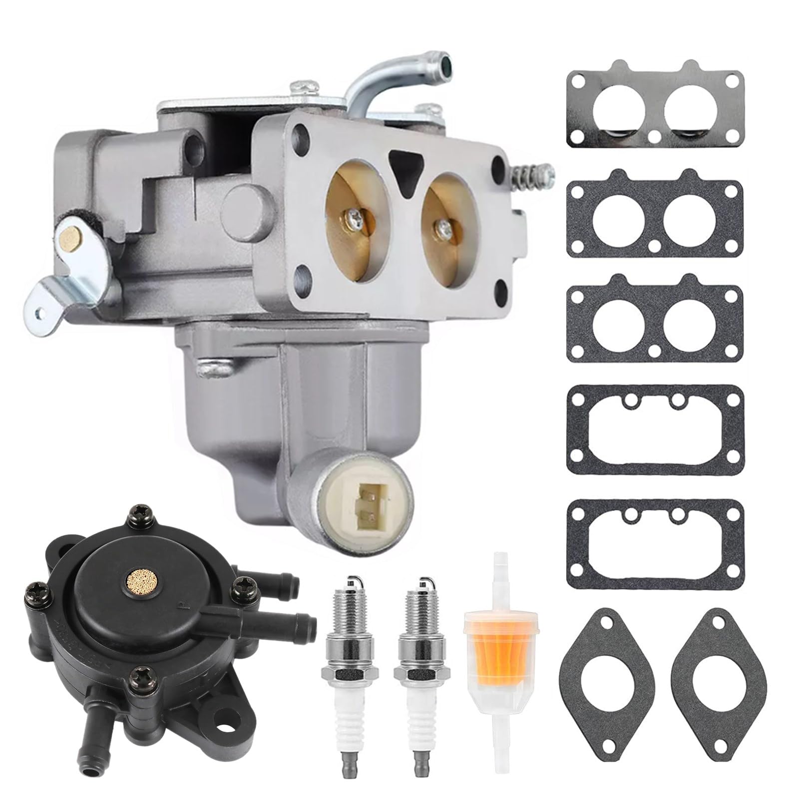 compatibile con carburatore 266-091 da 20 CV per Nikki 498751 266-2408 sostituisce il motore Briggs Stratton V-Twin Intek da 21 CV con pompa del carburante