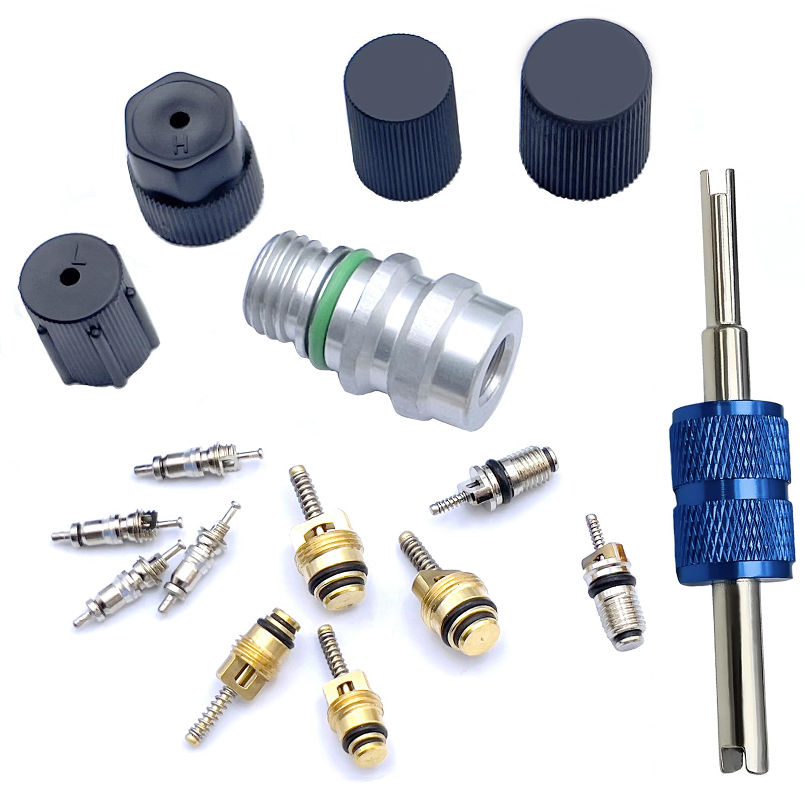 Amazon.co.jp: エアコンバルブコアキット | キャップ&バルブ AC R12