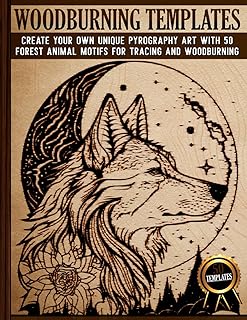 Woodburning Templates: Pyrography Designs for Tracing and Wood Burning - Creative Wild Animal Motifs