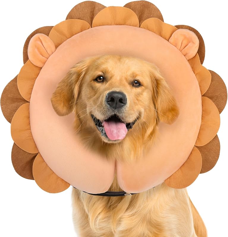 Colar Inflável Donut para Cães BEAUTYZOO, Alternativa ao Cone Pós-Cirúrgico, Tamanho L
