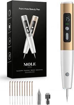 USB Rechargeable Skin Tag Remover Pen - 15 Adjustable Modes with LED Display, Portable Mole Wart Removal Tool for Home Use, Painless Spot Remover for Face Body, Safe & Effective