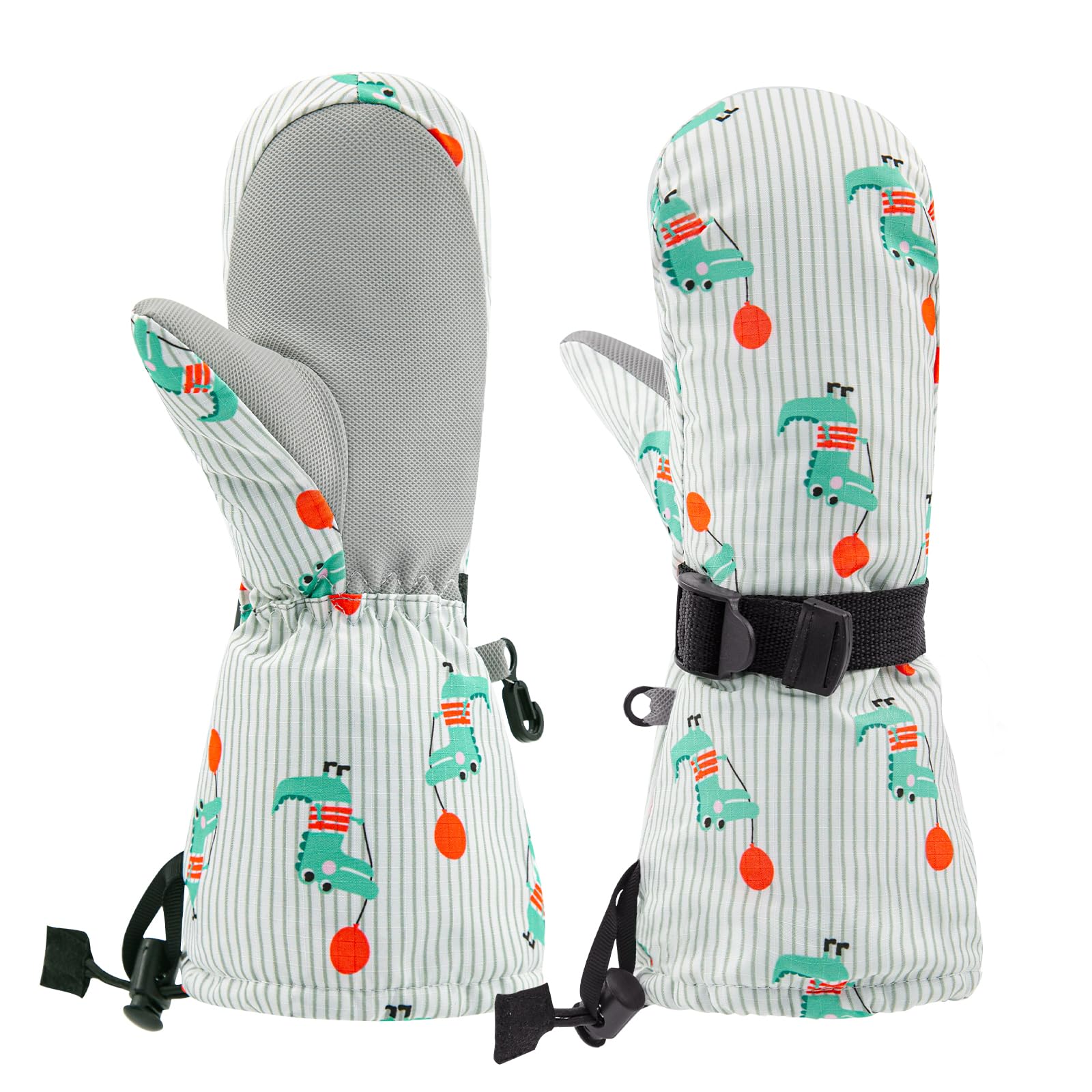 BAVST Winter Kids Waterproof Gloves for Boys Girls Snow Ski Toddler Baby Mittens Outdoor for Infant Teens 1-5T
