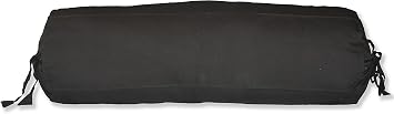 Neck Roll Pillow Cover -100% Cotton Removable Black Cover with Draw String Closure on Both Ends 6" diameters Black Cover Only, 6x16 inches