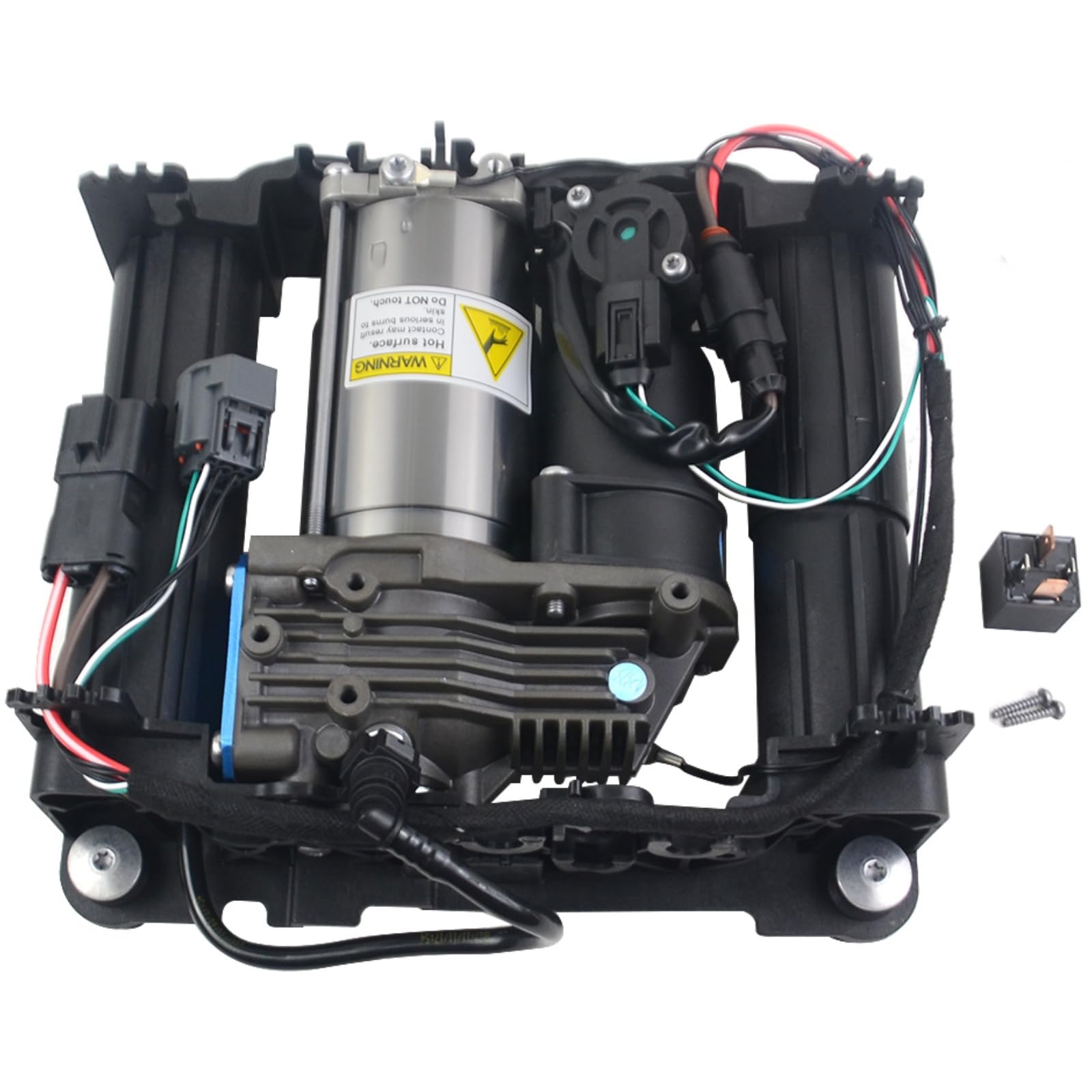 949-920 Air Suspension Compressor Pump with Bracket Replacement for Land Rover Range Rover L322 A.M.K Style 4 Pins Connector #LR041777 Mustrod