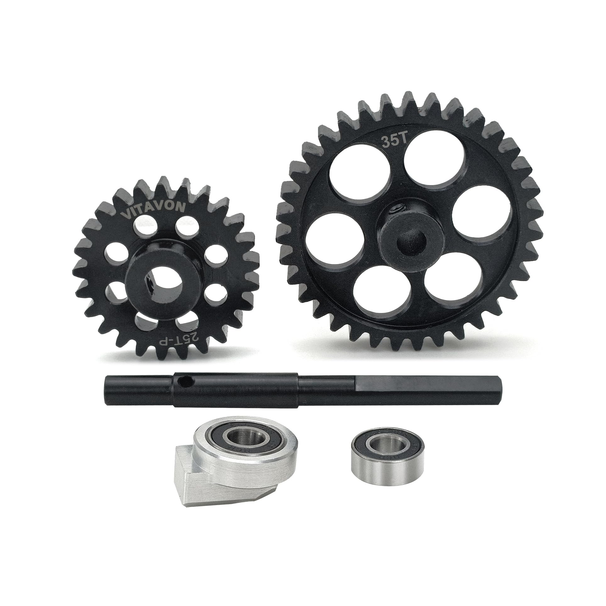 VITAVON CNC 45# HD 1.5Mod 25/35T Pinion/Spur Gear Combo for Traxxas X-MAXX 1/5