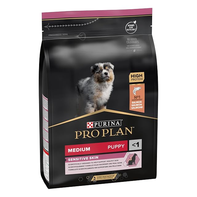 Pro Plan Medium Puppy pienso perro Cachorro Derma piel sensible 4x3 kg