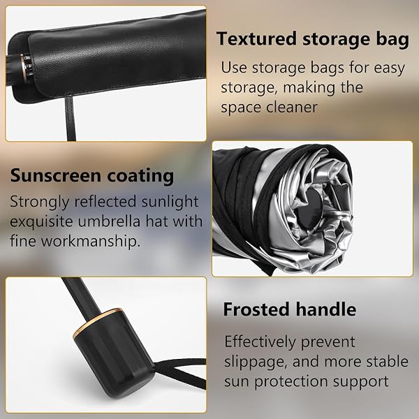 Car Windshield Sun Shade Umbrella, Front Windscreen Sunshade, 360° Rotation Foldable and Bendable Support Bar, Reflective UV Dust Protector, Keeps Vehicle Cooler, for Cars Trucks SUV - 3
