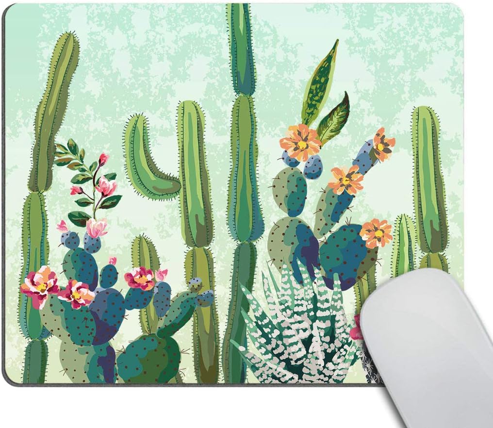 Smooffly Round Gaming Mouse Pad Custom Design, Blue Petrol