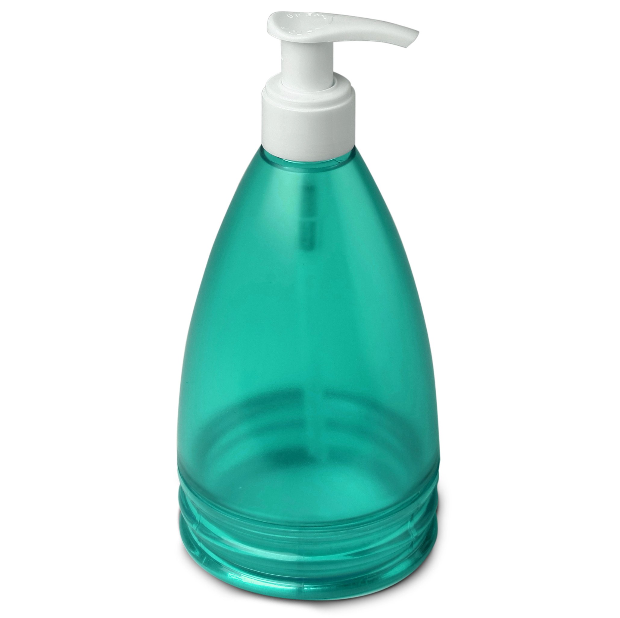 TATAY Seifenspender Aqua – Türkisblau, 8x8x17,5 Cm, Zum Stellen, Für Bad Oder Küche