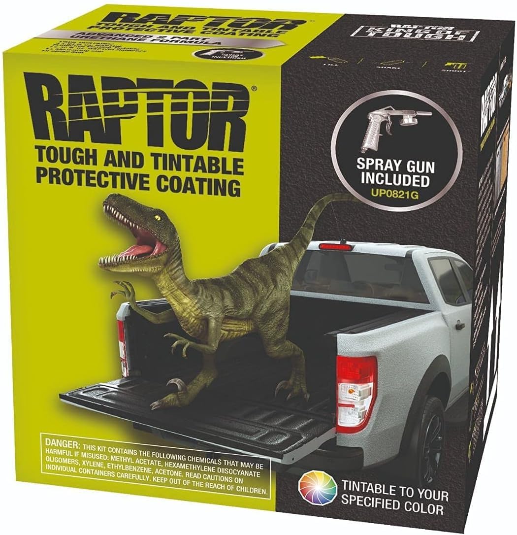 Amazon.com: U-POL Raptor Tintable Truck Bed Liner Kit w/Spray Gun