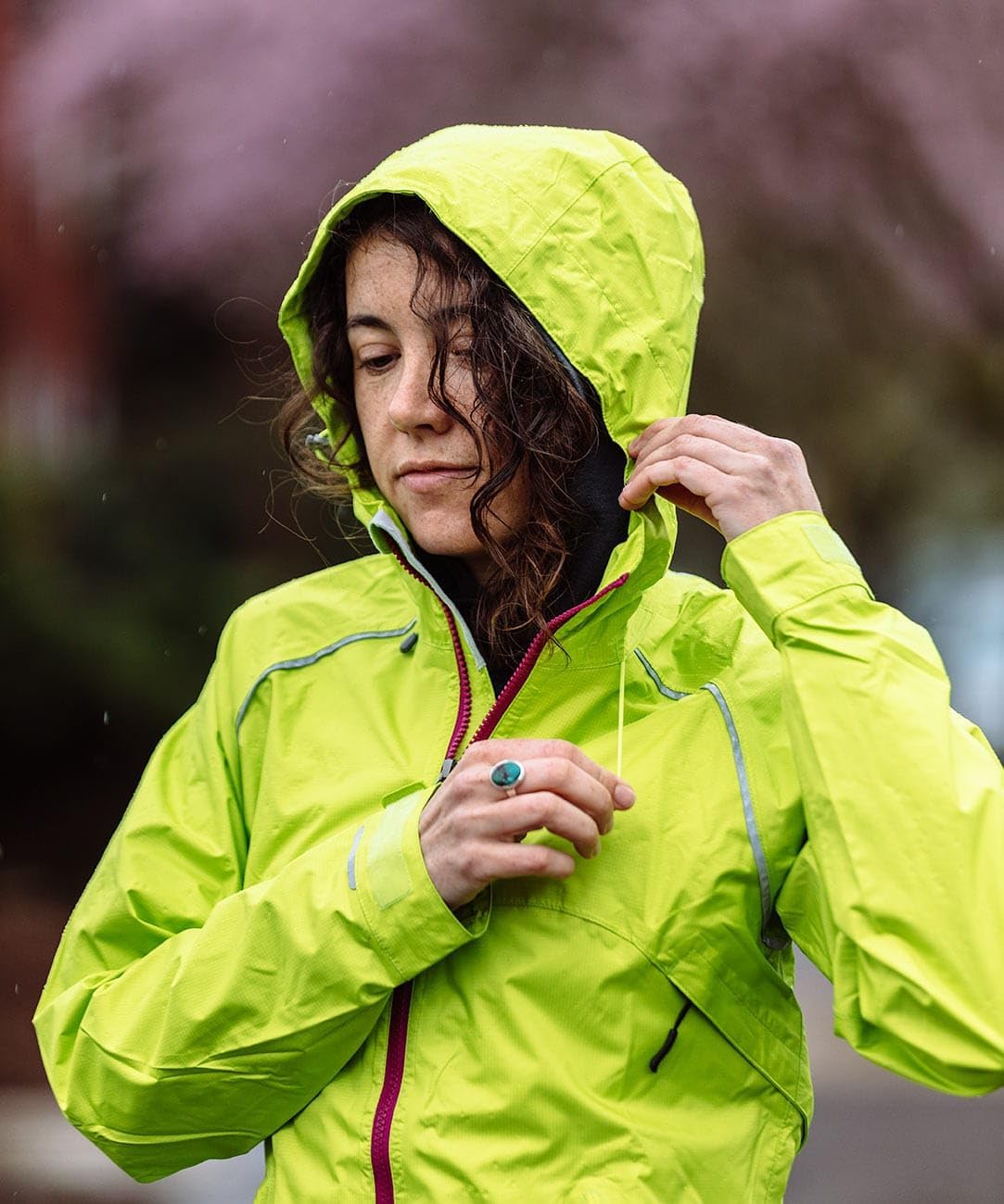 Showers Pass Women's Syncline CC 2.5L Waterproof Jacket - PFAS-Free Breathable Rain Shell, 100% Recycled Fabric - Image 2
