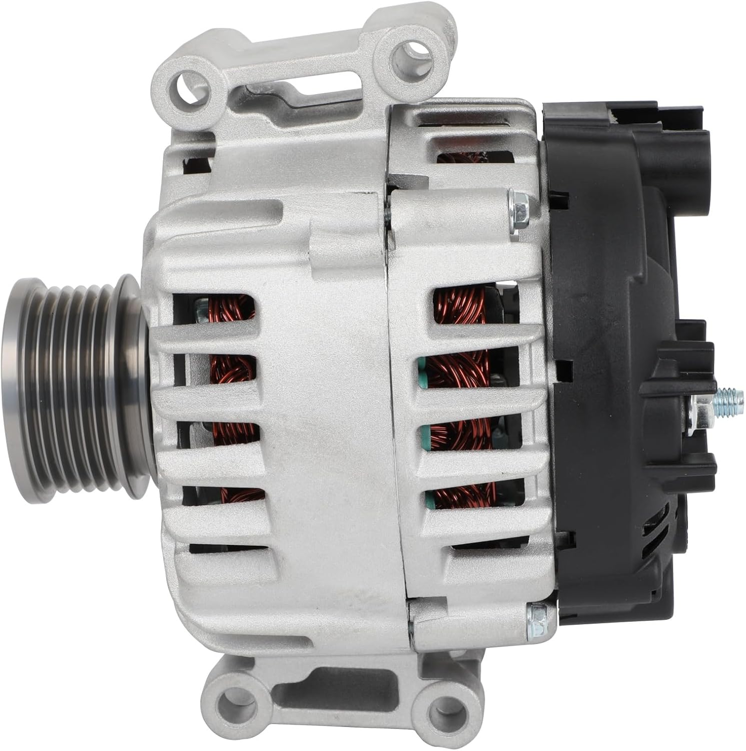 cciyu 11810 Alternators Replacement for Audi for TT Quattro 2.0L 2011-2014 Alternator 6-Groove Clutch Pulley