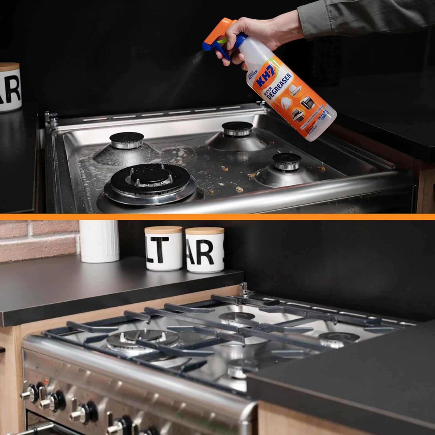 KH-7 Super Degreaser Multipurpose Cleaning Spray: The Heavy Duty All Purpose Cleaner for Your Home, Kitchen, Garage, Car & Laundry | Total Cleaner & Powerful Grease Remover, 26 oz - Image 2