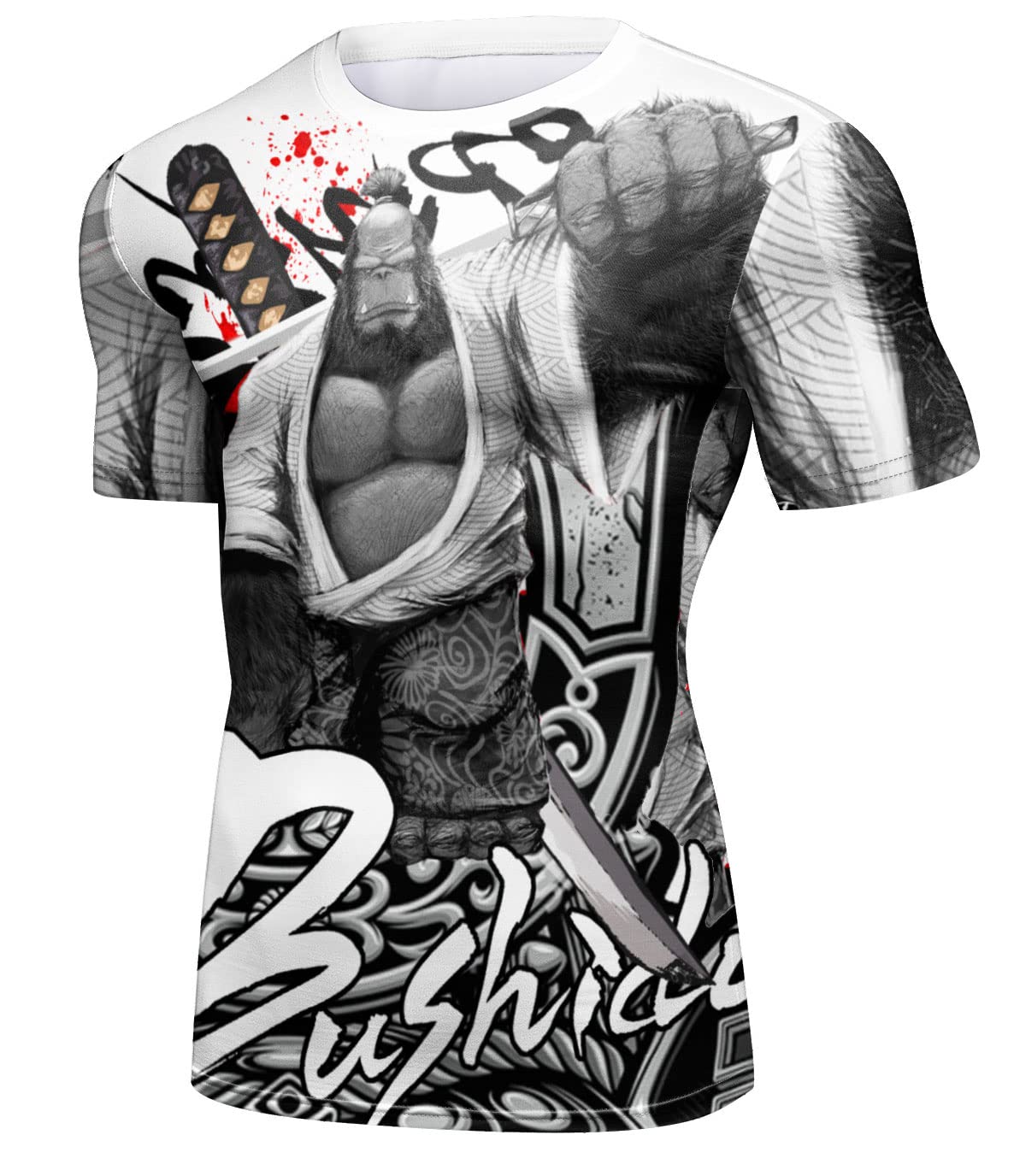 Red Plume Men's Sonic Compression Sports Fitness Shirt(AA,XXL)