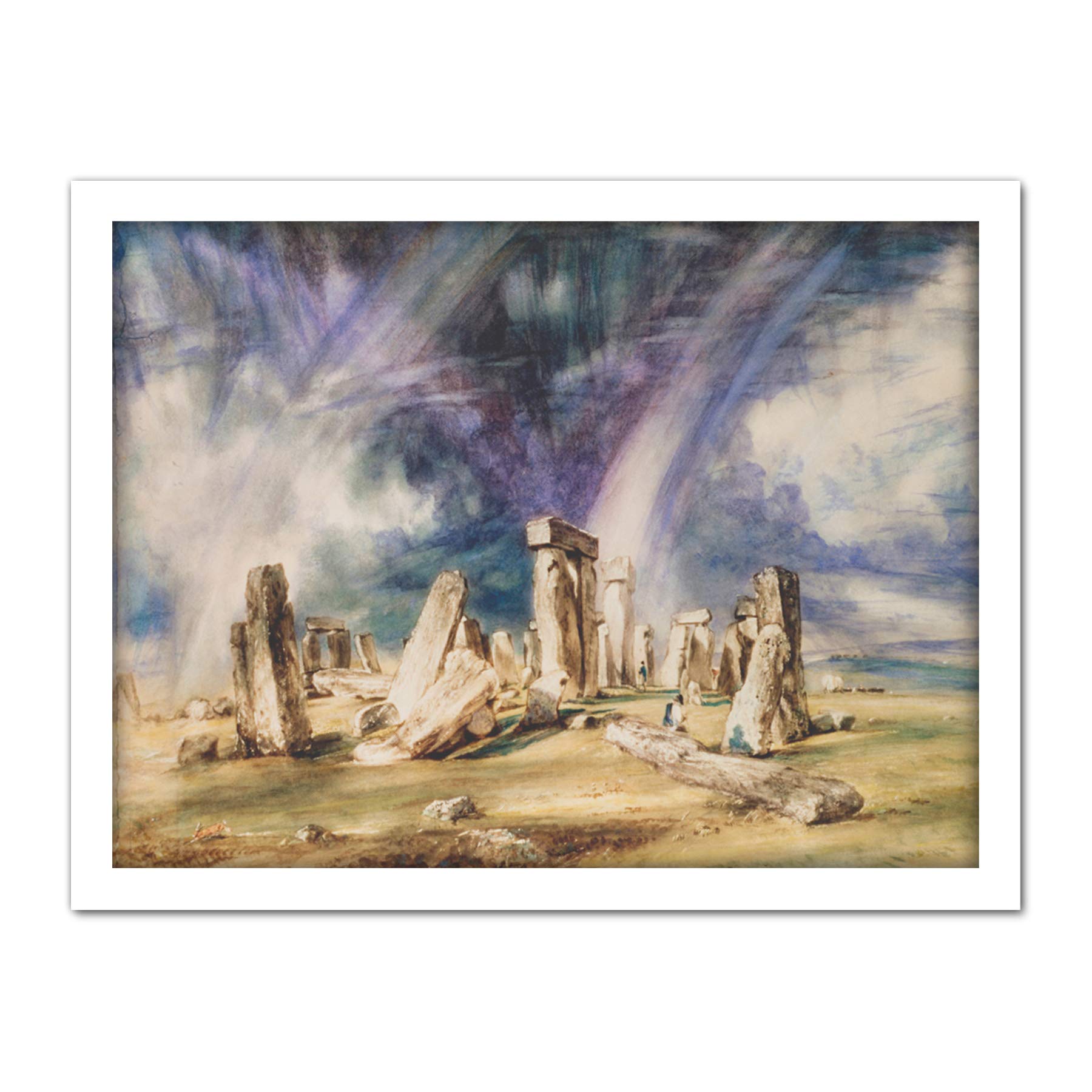 John Constable Stonehenge Large Framed Art Print Poster Wall Decor 18x24