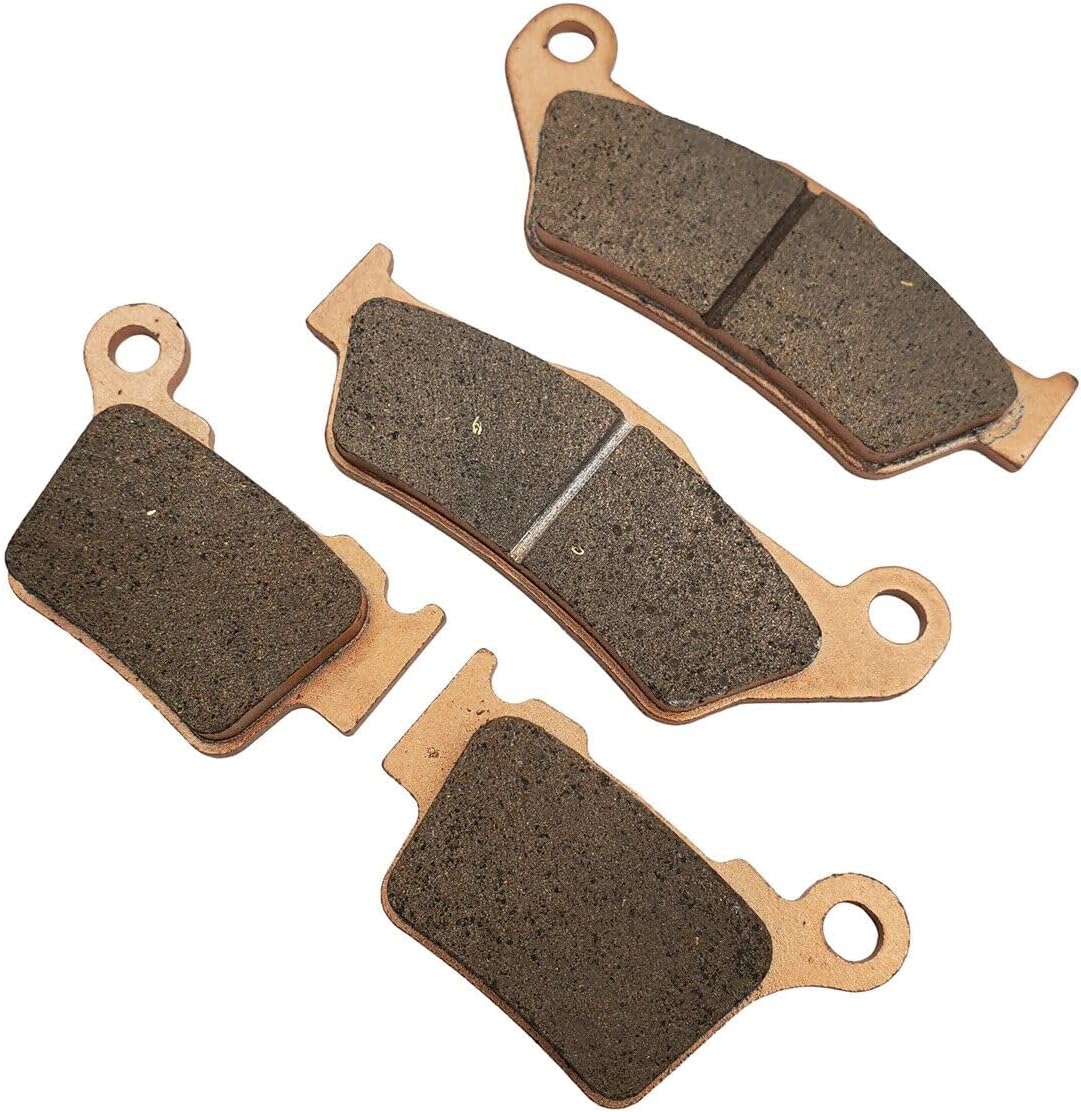 MotoForgeDynamics Front & Rear Brake Pads Set Compatible with KTM 125/144/200/250/300/350/450/505/530 SX EXC SXF 04-23 - Premium Sintered Compound, Enhanced Durability (Front and Rear)