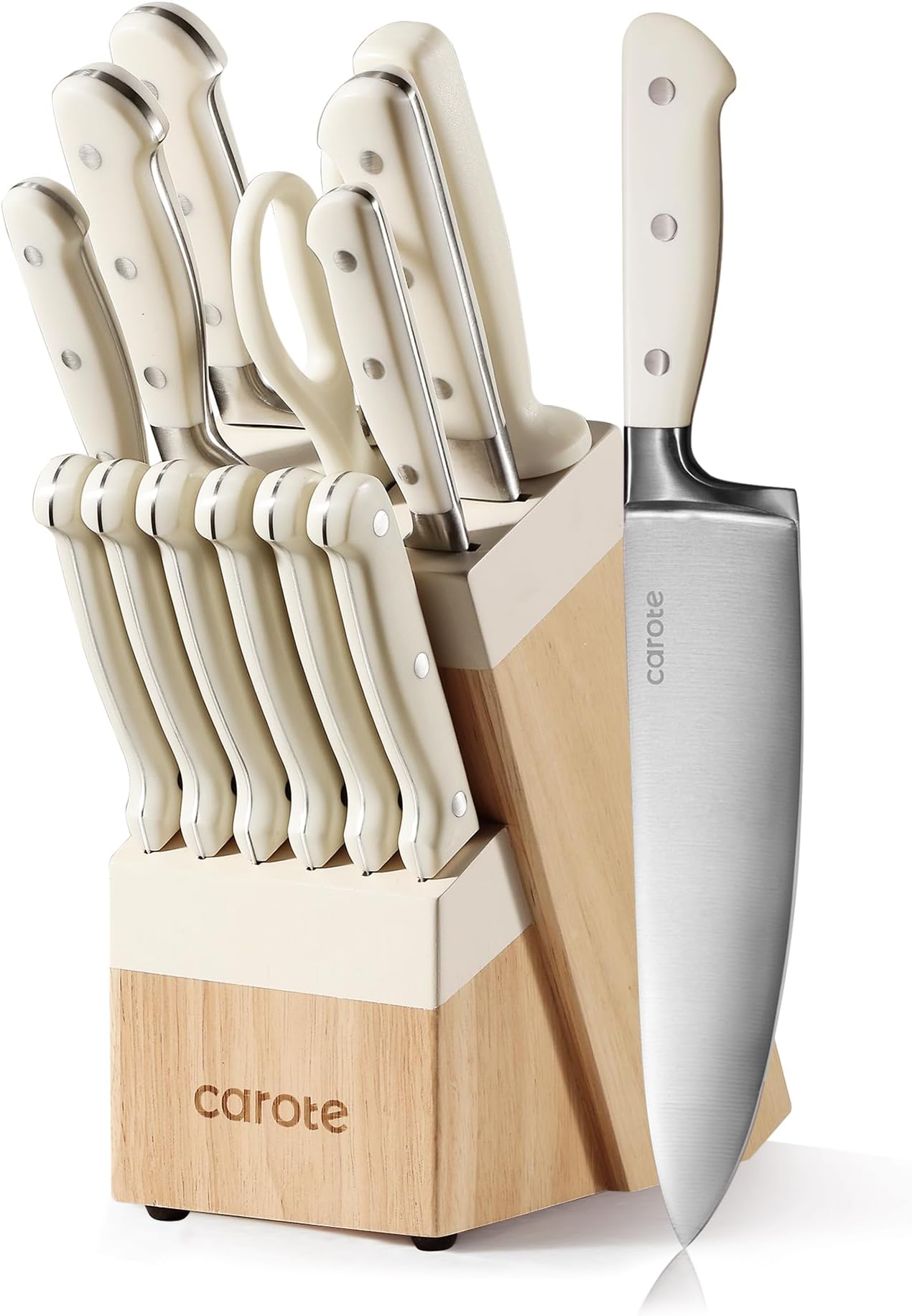 Sabatier 15Piece Triple Rivet Knife Block Set, High