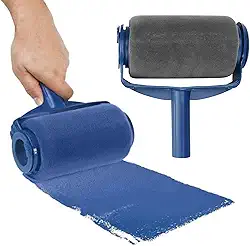 Rolo de pintura recarregável, ferramenta de reparo de parede de pincel de rolo, rolo de pintura, rolo de pintura, sem gotejamento para pintar tetos, reparar a parede (cor: conforme mostrado)