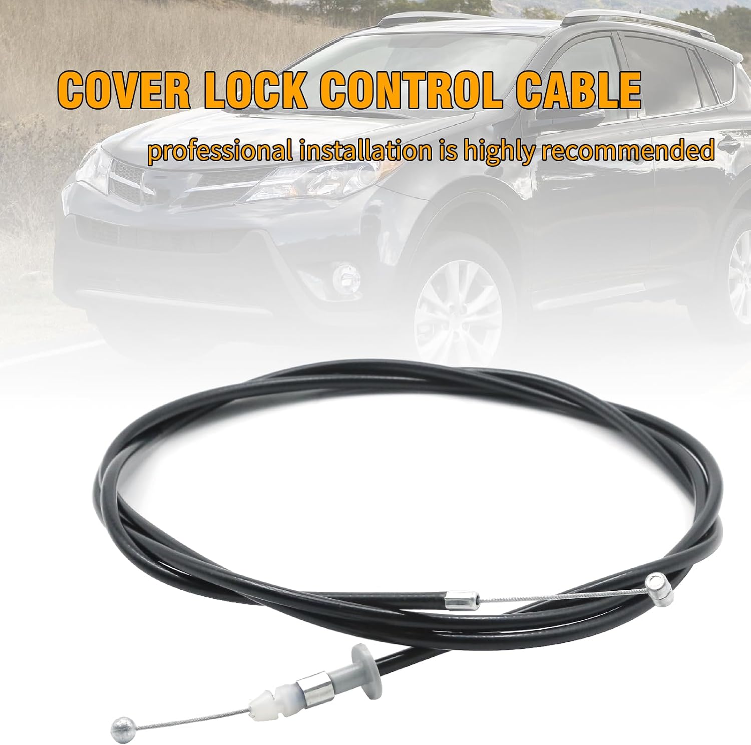 5363042060 Hood Latch Lock Control Cable, Replacement for Toyota RAV4 L Sport 2.4L 2005 Base 2.0L 2001-2003 Base 2.4L 2004 2005 Base L 2.4L 2004, Replaces 53630-42060