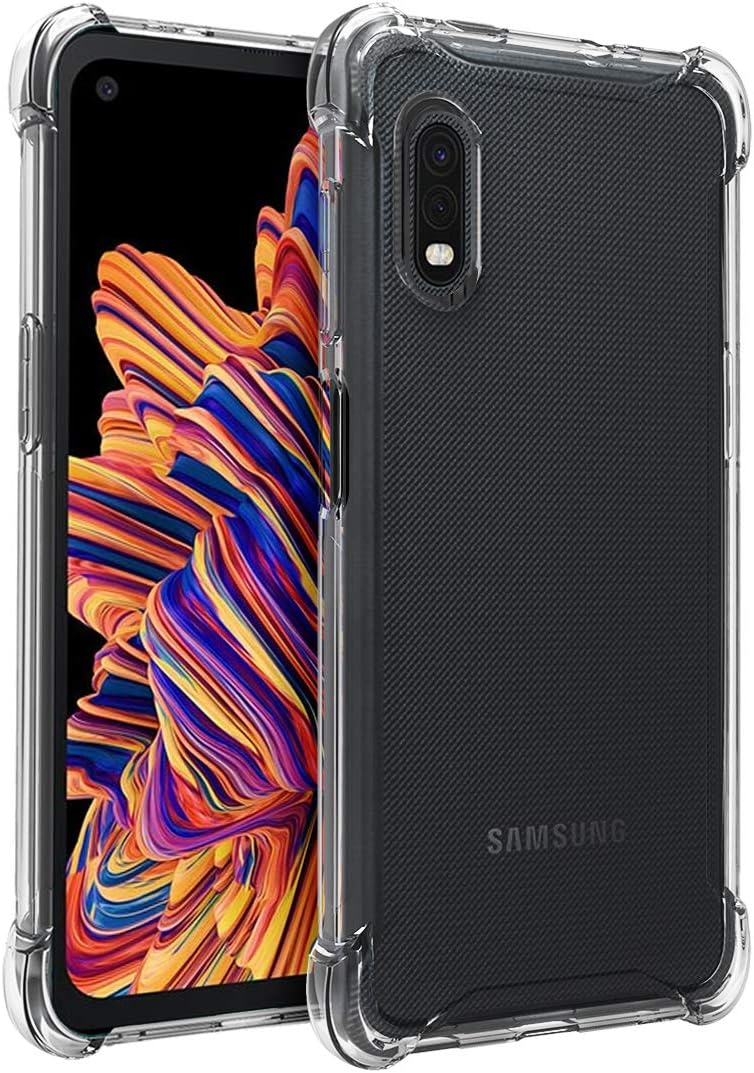 Osophter for Samsung Galaxy Xcover Pro Case Clear Transparent Reinforced Corners TPU Shock-Absorption Flexible Cell Phone Cover for Samsung Galaxy Xcover Pro(Clear)