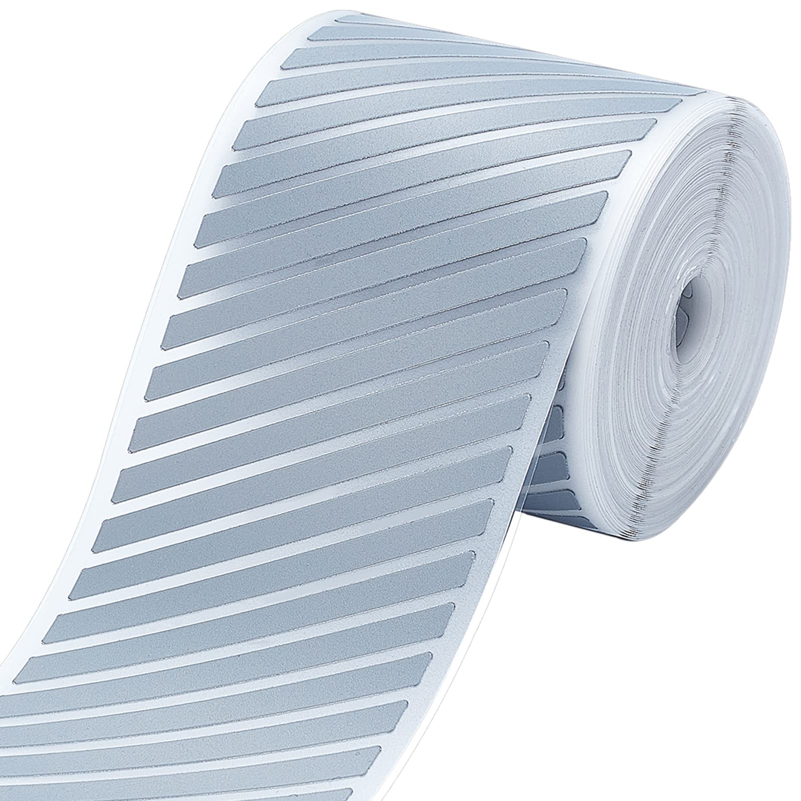 GORGECRAFT - Cinta Reflectante Plateada de 2" X 33 pie para Planchar con Calor En Transferencias, Alta Visibilidad, Advertencia de Seguridad, Película de Vinilo, Parches de Tela para Camiseta, Bolsa