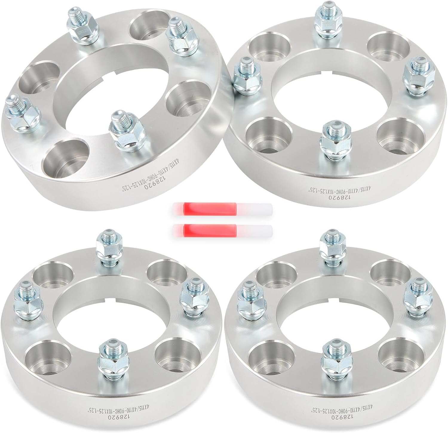 ECCPP 4PCS Change bolt pattern from 4x115 to 4x110 Wheel Adapter 1.25" inner diameter 90 Small inner diameter 77.8mm Fits for Arctic 300 2x4 1998-2005| for Arctic Cat 500 4X4 1998-2017