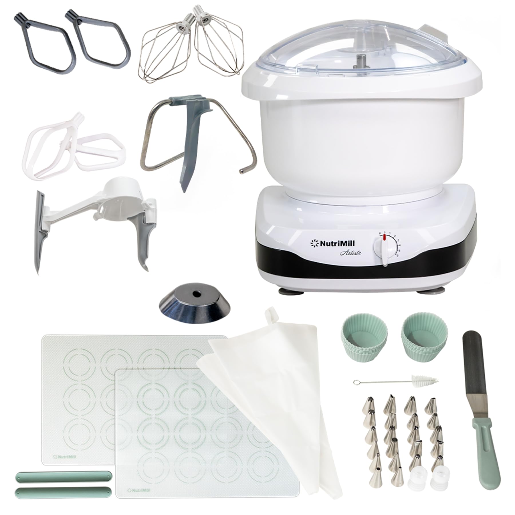 Amazon.com: NutriMill Artiste Kitchen Stand Mixer with Baker's
