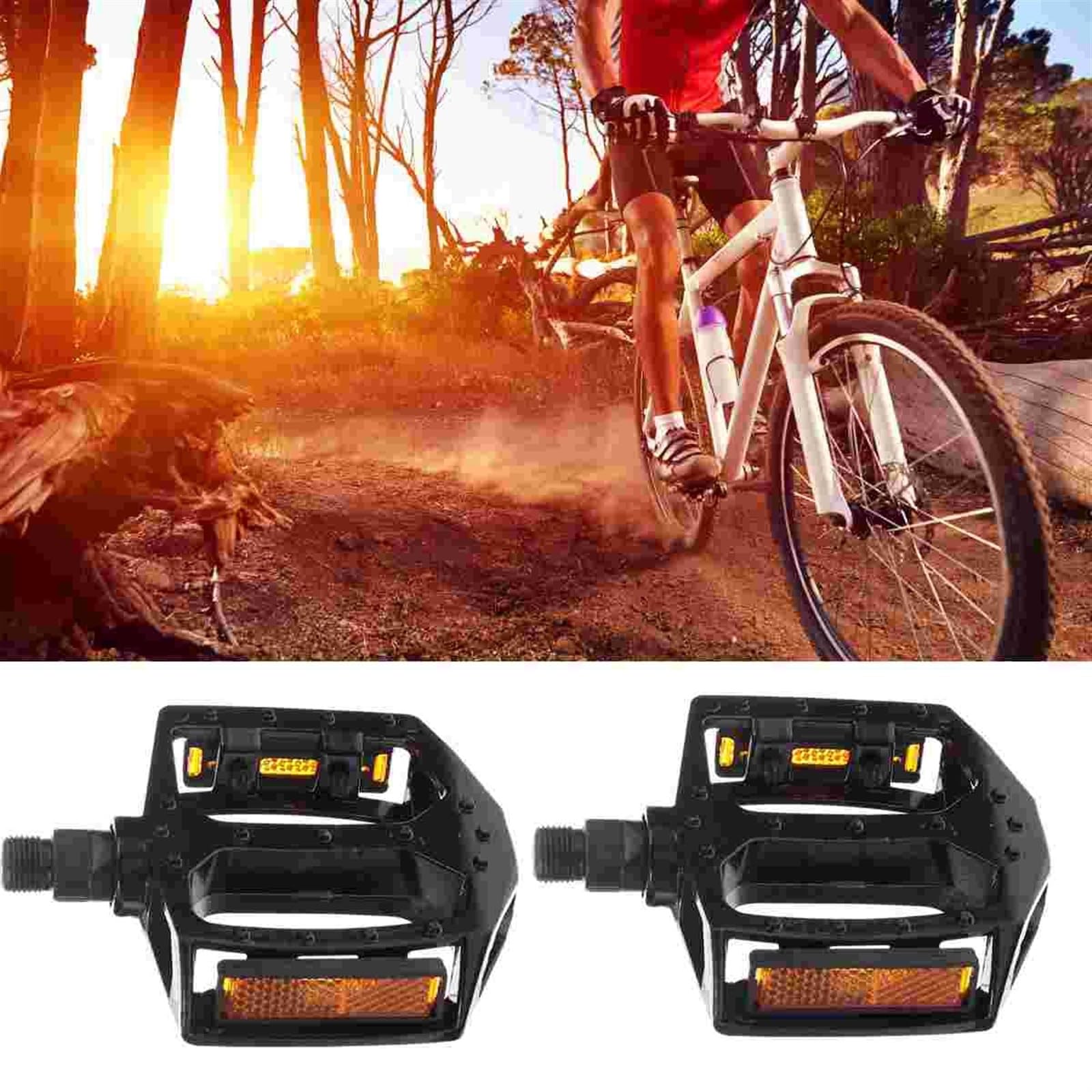 Fahrrad-Platten, Fahrradpedale Aluminiumlegierung 4,72x3,94x0,91 Zoll Mehrfarbig 9/16 Zoll Gewinde Universal Standard