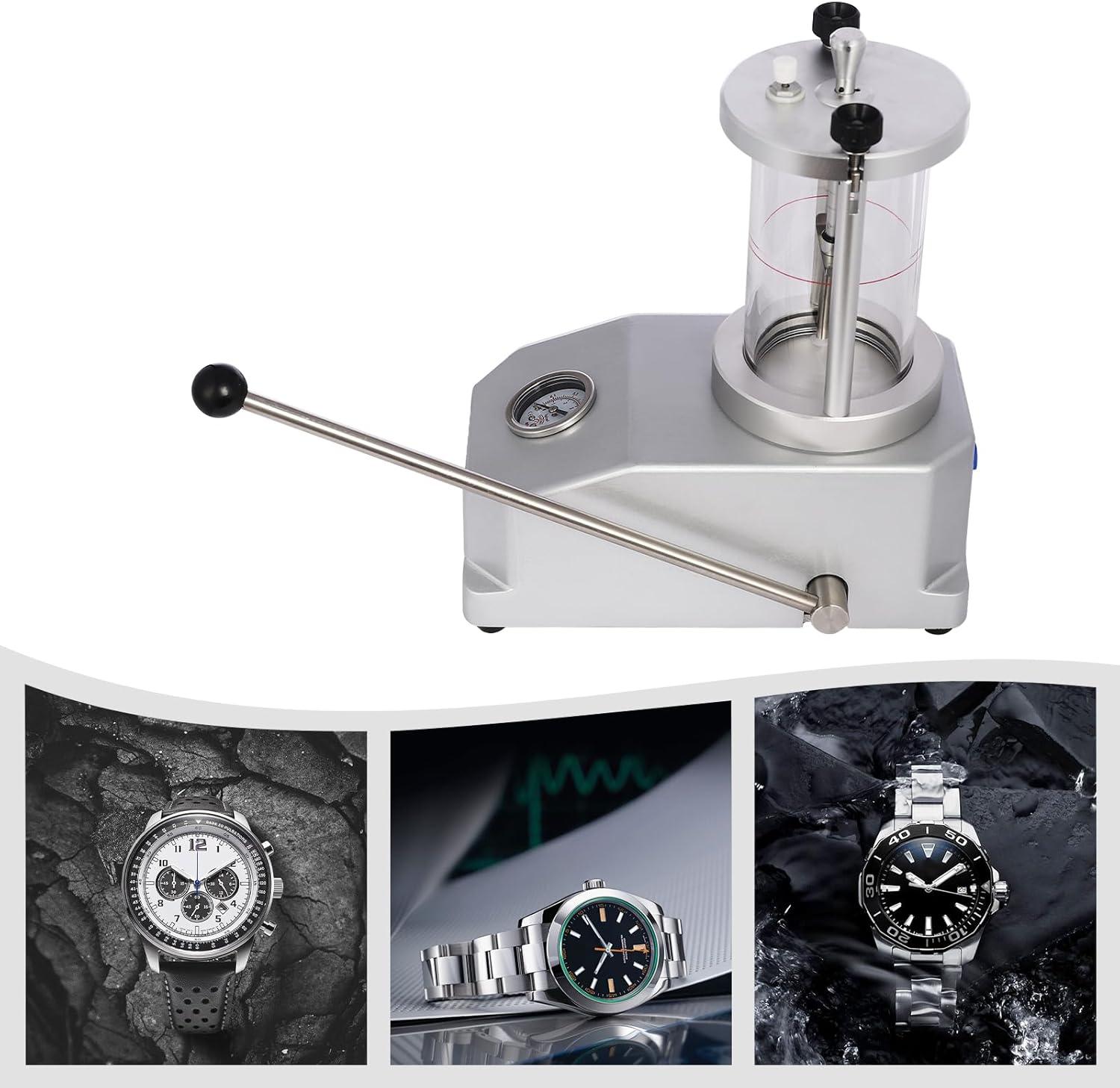 Watch Underwater Pressure Tester 10 Bar Professional Watch Waterproof Tester Tool Compact 2 Watches Watch Case Waterproof Pressure Tester Watch Resistant Testing Machine