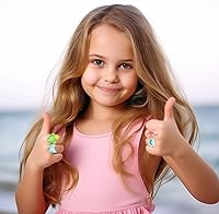 Vista 6 de PinkSheep Little Girl Jewel Rings Pink,Adjustable Princess Ring Set in Gift Box,Kids Dress Up Rings for Ages 3-12 with Butterfly, Fox, Rainbow