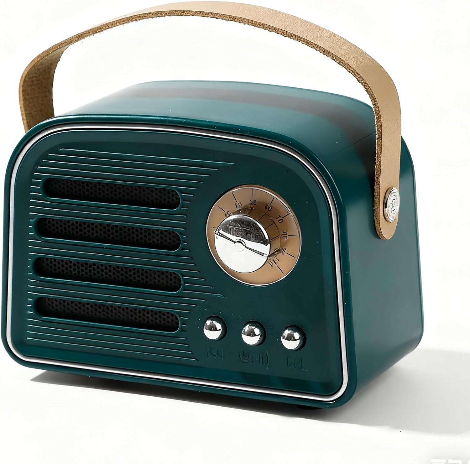 Mini Retro Speaker- Portable Bluetooth Speakers with Vintage Design, Wireless Retro Speaker for Home Decor, Bedroom, Kitchen, Office, Party & Outdoor Travel | Cute Old Fashion Style(Green)