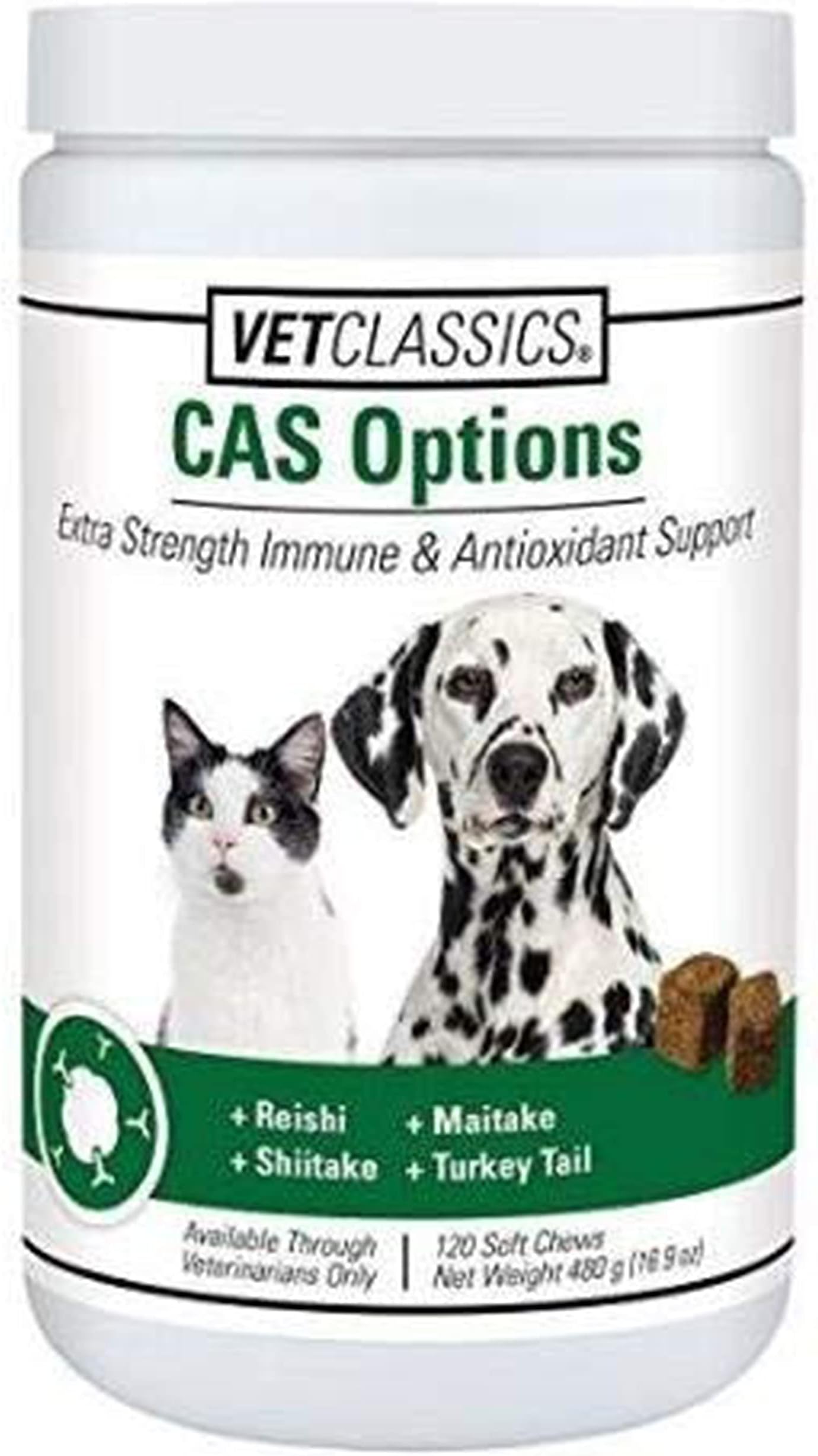 CAS Options Vet Classics Canine Soft Chews – 120 Count