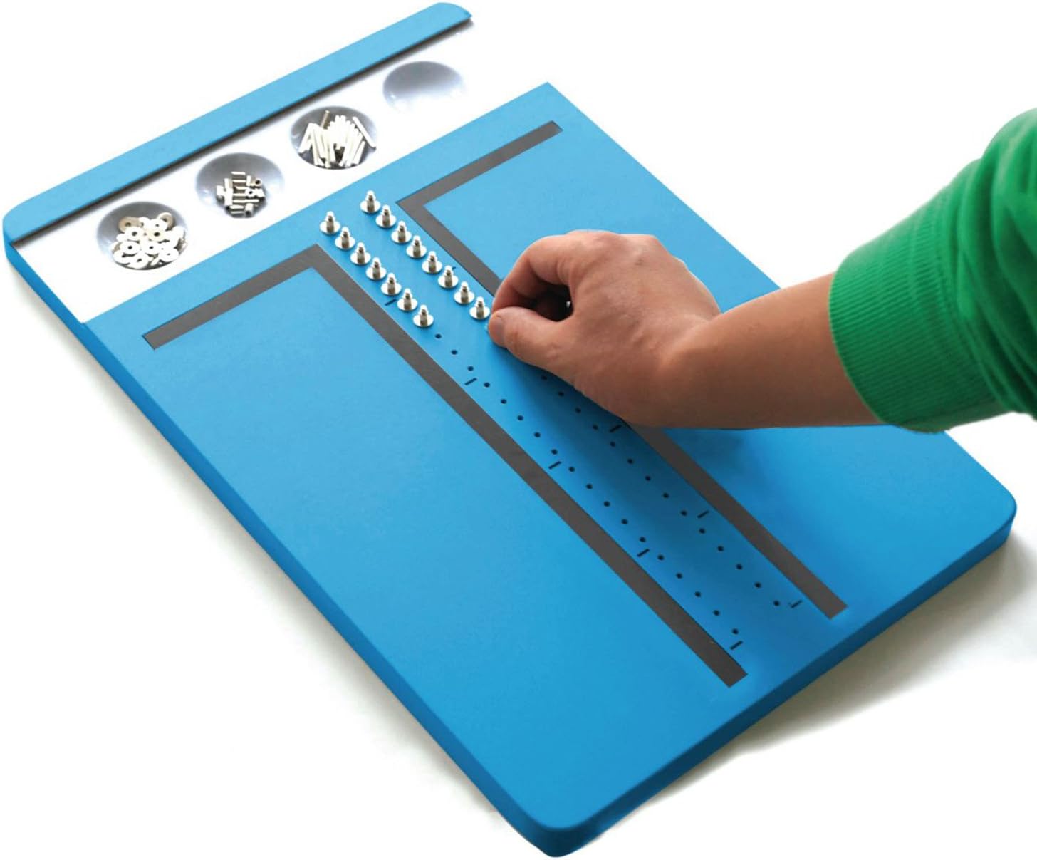 Jamar Pegboard Test, Fine & Gross Motor Skill Games to Improve Motor Coordination, Finger and Hand Dexterity, Peg Hand exercise Game for Rehabilitation, Occupational Therapy, and Physical Therapy