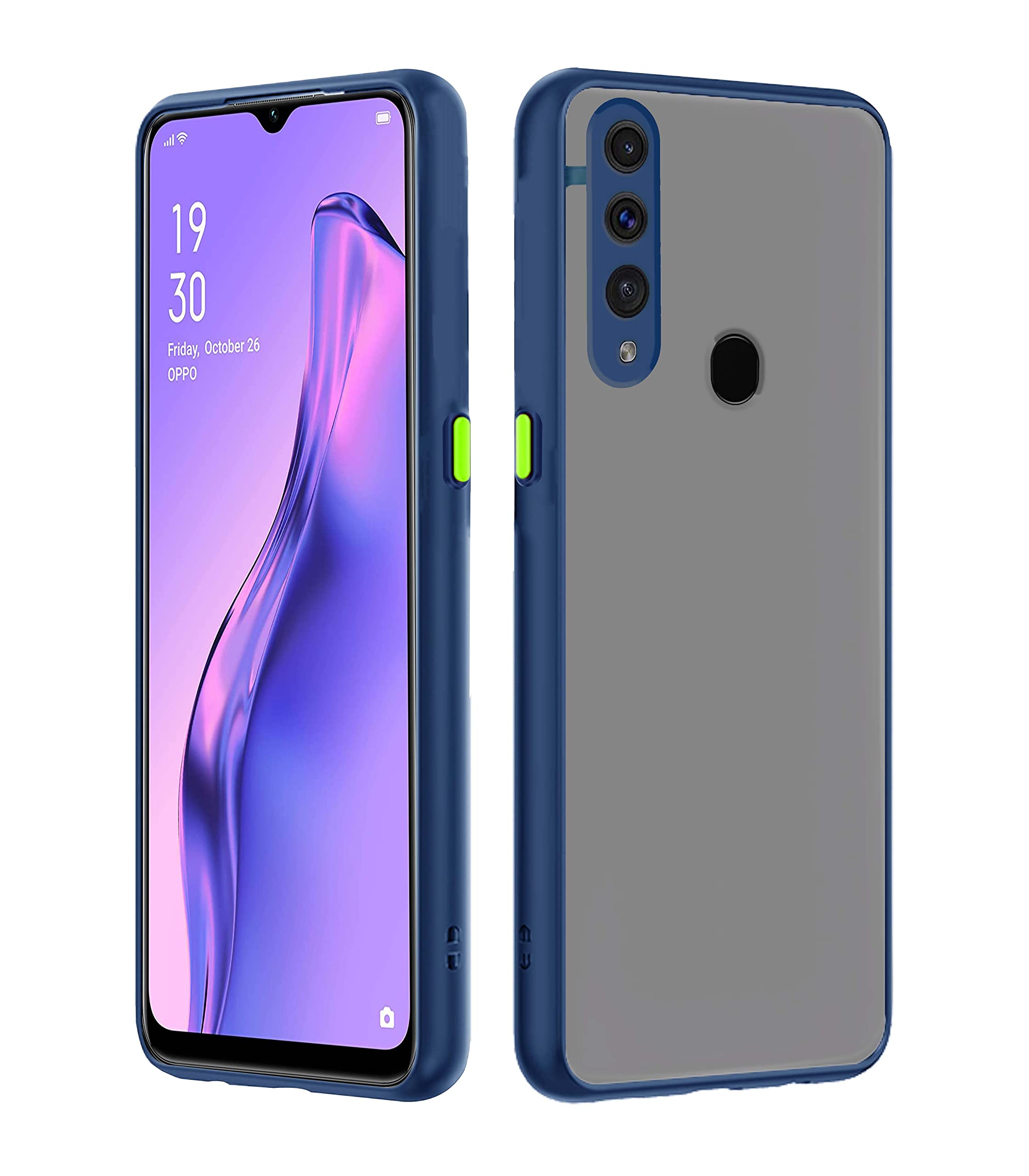Pikkme Oppo A31 Smoke Cover Protective Shockproof Matte Hard Back Case Cover for Oppo A31 (Blue) (B08WJ4H8WB) Amazon Price History, Amazon Price Tracker