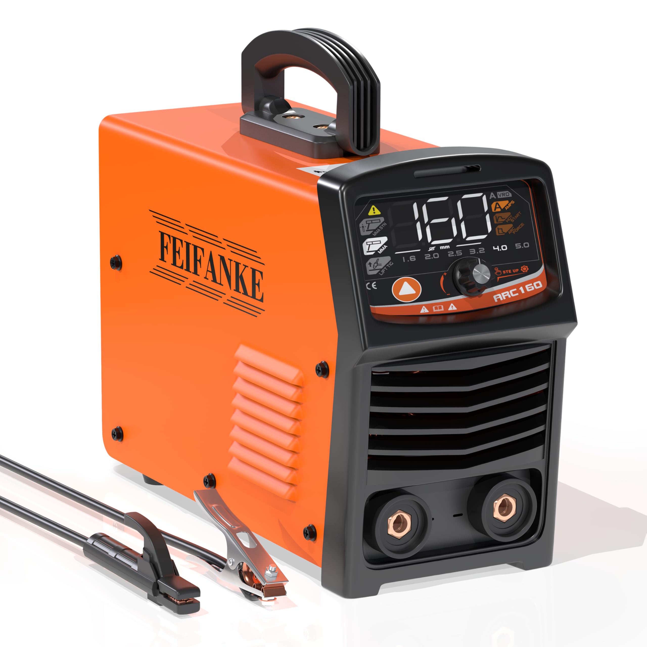 Actual 160A Stick Welder, 2 in 1 ARC/SYN MMA/Lift TIG Welding Machine with Synergic Control, 110V/220V MMA Welder Machine With Large LED Display, IGBT Inverter, Hot Start, ARC Force and VRD