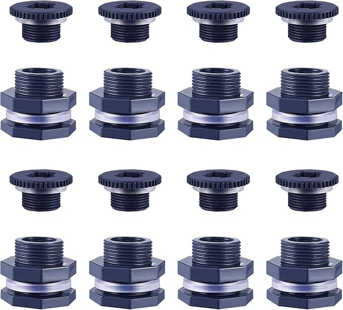 Aquarium Tankanschluss PVC 40mm - Schottverschraubung Für Teichfilter