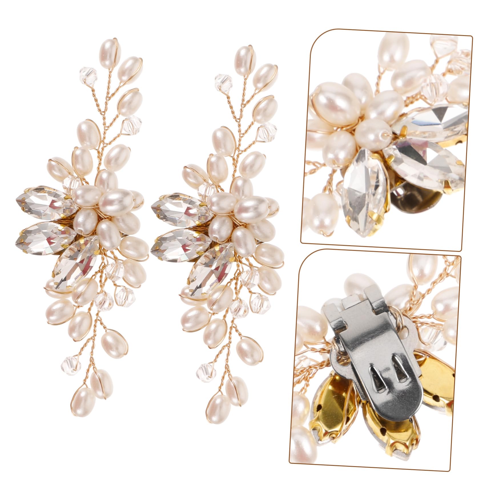 PACKOVE Fibbia per scarpe con strass perlati clip per scarpe clip decorazioni matrimonio Decorazioni per matrimoni fibbia delle arredamento delle
