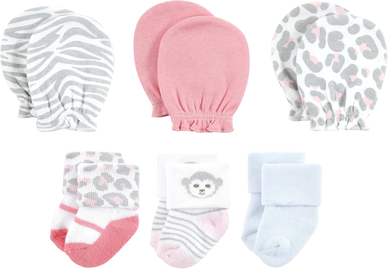 Hudson Baby Unisex Baby Caps Or Headbands, Bibs, Mittens and Socks 12pc Set