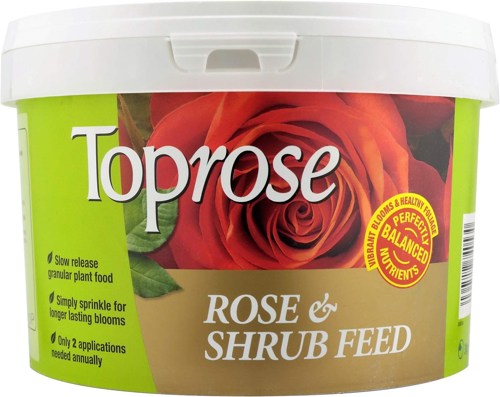 Toprose Rose and Shrub Feed, 3 kg Tub