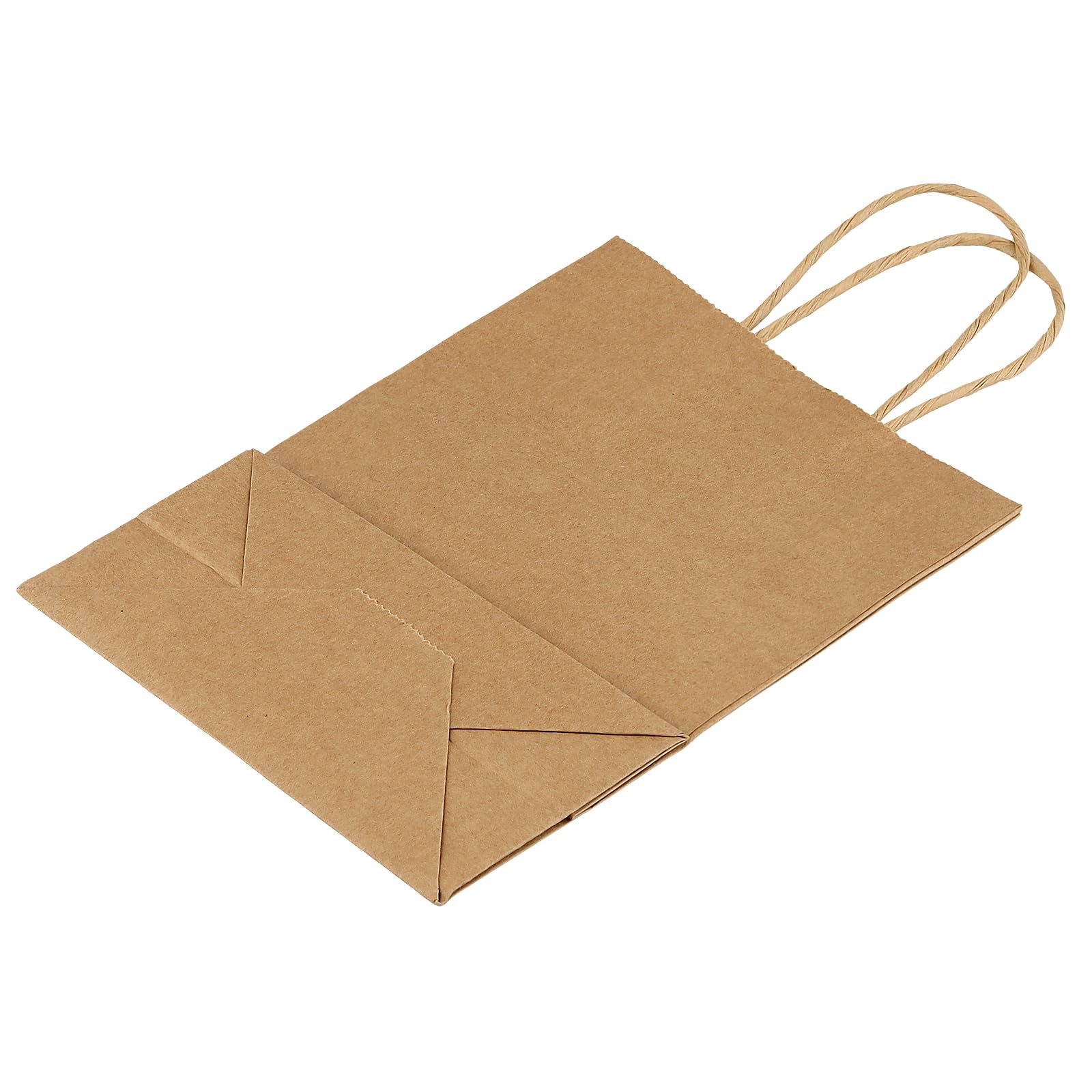TAICHEUT 100 PCS Brown Paper Bags with Twisted Handles, 21 x 15 x 8 cm Small Kraft Paper Carrier Bags for Wedding Party - Image 4