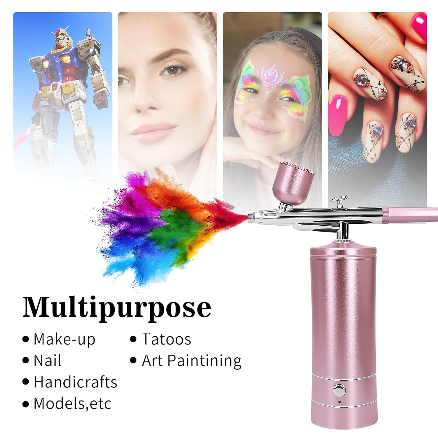 INOG Airbrush-Kit Rechargeable Cordless Airbrush - Auto Handheld