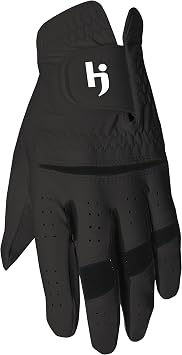 HJ Glove Mens Gripper HPM Golf Glove, Black, Large, Cadet Left Hand