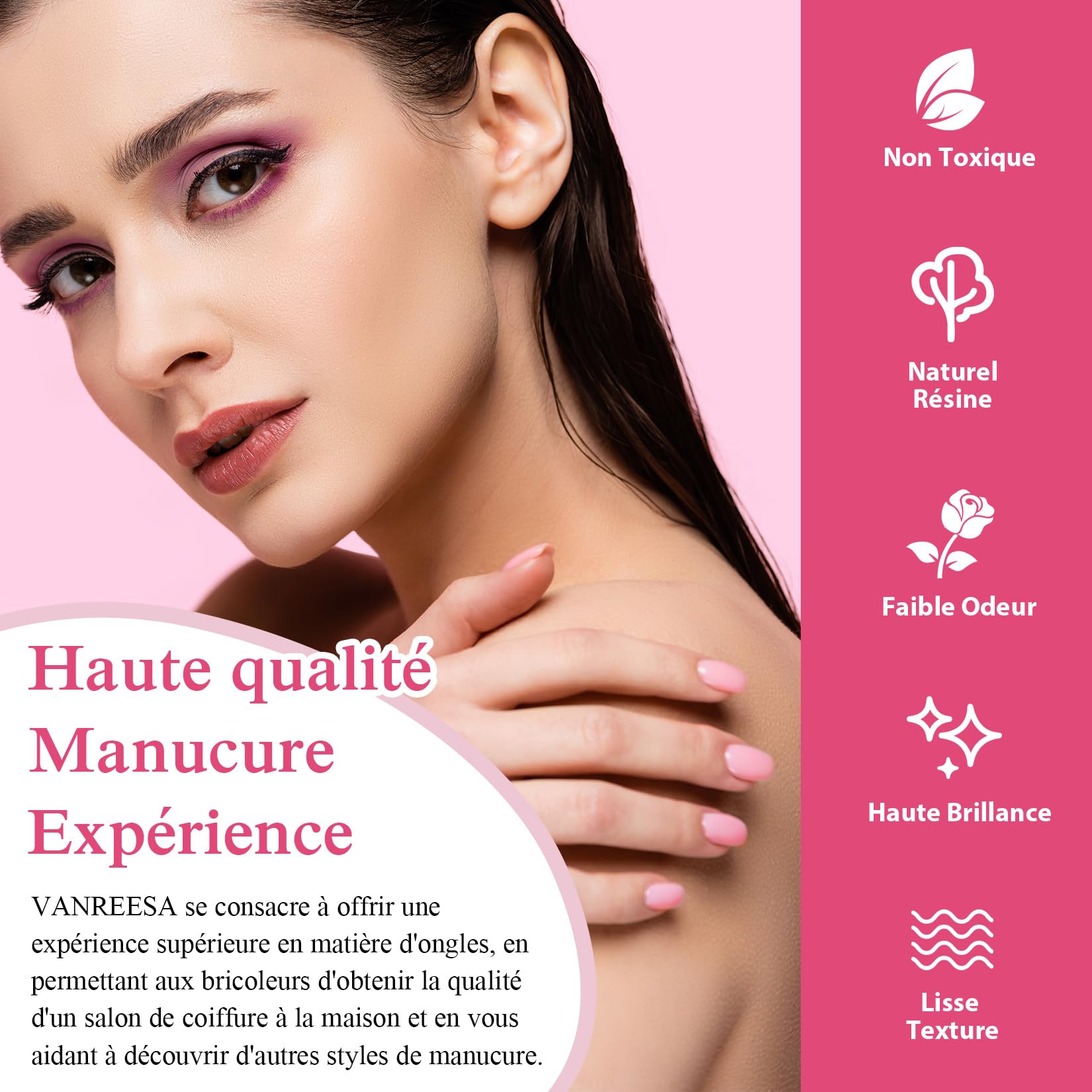 VANREESA Kit Vernis Semi Permanent Complet, 24 Couleurs Vernis Gel UV avec Lampe U V Base Top Mate Coat et Outils de Manucure Kit Ongle Gel U V Complet pour Toutes Les Saisons Cadeaux pour Femmes