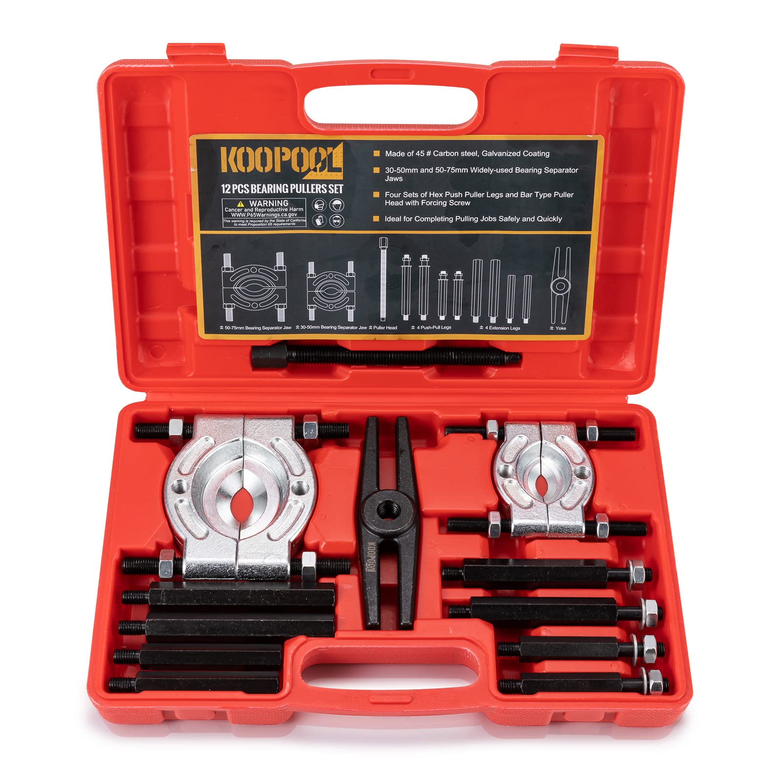 Buy Bearing Puller Set, 5TonCapacity 12 PCS Gear Puller and Bearing