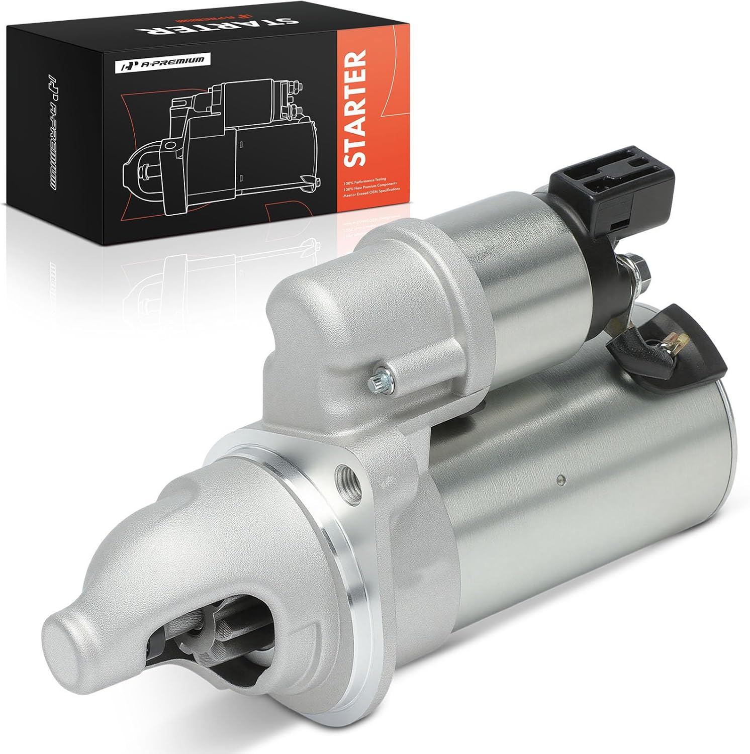 A-Premium Starter Motor Compatible with Hyundai Tucson 2010-2015, Sonata 2015-2019, Santa Fe Sport 2017-2018 & Kia Optima Sorento 2016-2020, 2.0L 2.4L, 12V 1.2 KW 10-Teeth Clockwise