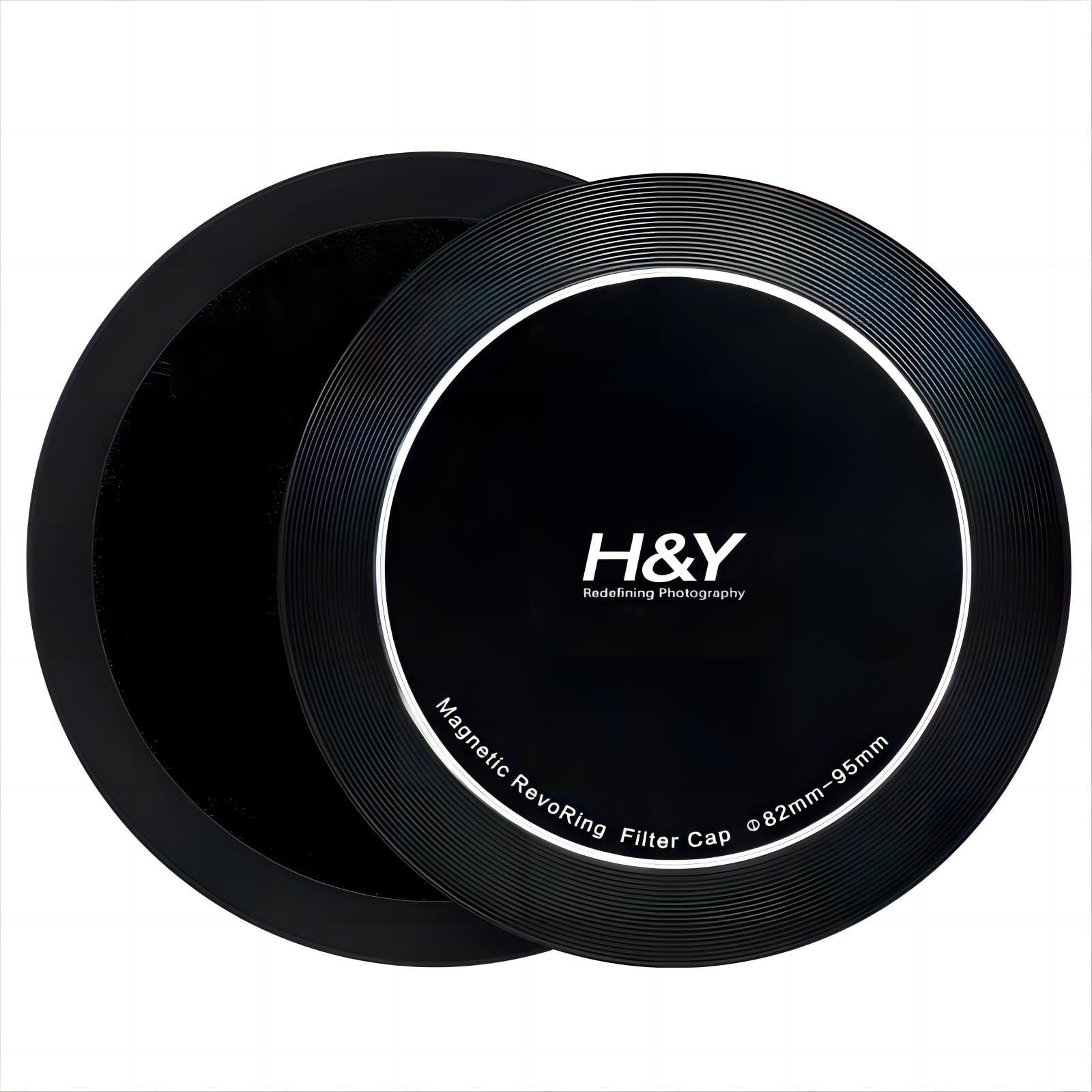H&Y RevoRing Magnetische Filterkappen für 82-95 mm, CNC-gefräste Aluminium-Vorder- und Rückseite, Schnellwechselschutz für H&Y RevoRing ND/CPL/Schwarzweiß-Nebelfilter