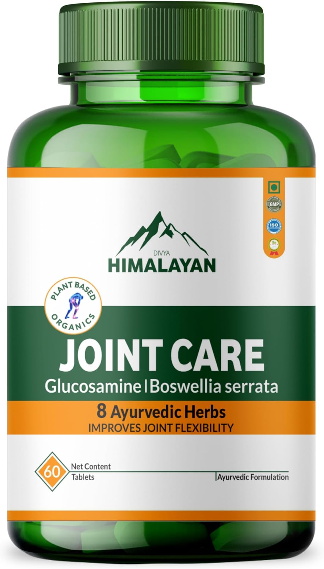 - Plant-Based Joint Care Supplement,60 Capsule,Improves Joint Flexibility,Relieves Inflammation,1 Count