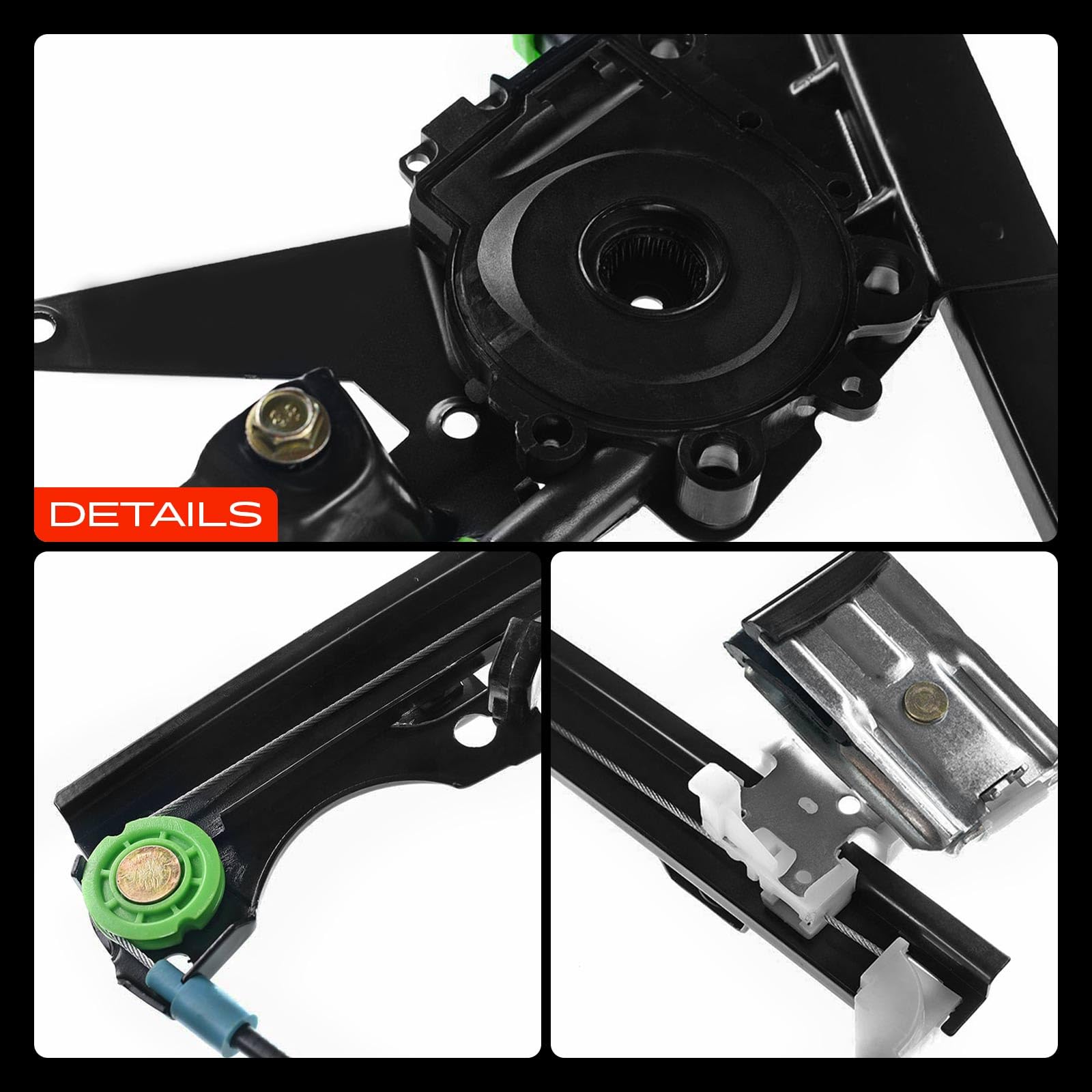 Frankberg Regolatore alzacristalli anteriore destro 1H0837462A | Compatibile con: V.e.n.t.o 1H2, Golf III 1H1, Golf III Variante 1H5