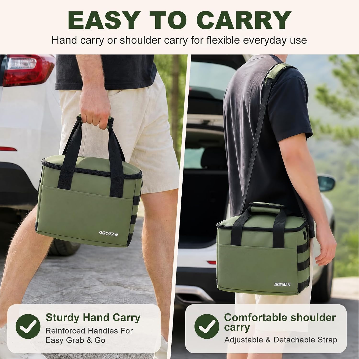 Upgraded Propane Tank Storage Bag, Holds 6 Refillable 1lb Propane Tanks, Ventilated Organizer Bag with compartments, Multi-Pocket Gas Bottle Case for Camping, RV Travel, Cooking & Picnic
