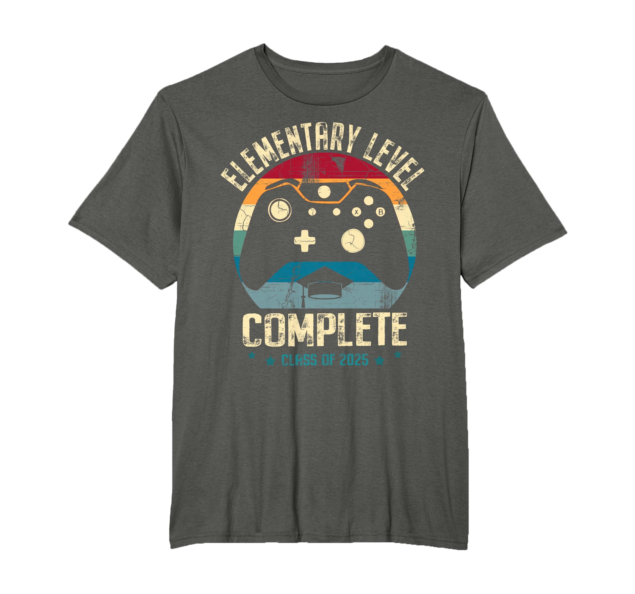 Elementary Level Complete Gamer Class Of 2025 Graduation T-Shirt